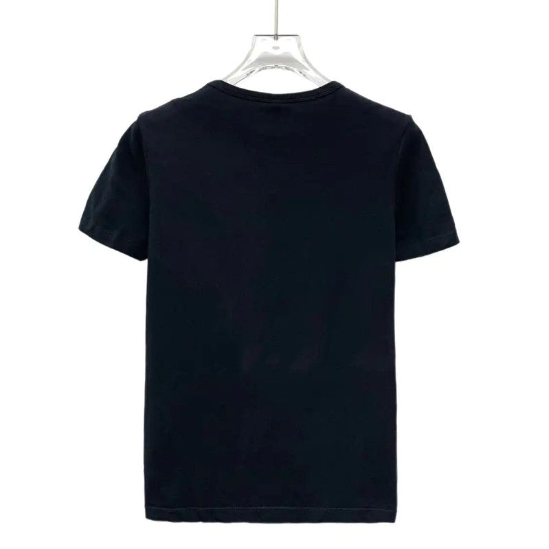 Versace Versace Black Cotton T-Shirt with Lion Design 0089 Size L / US 10 / IT 46 - 2 Thumbnail