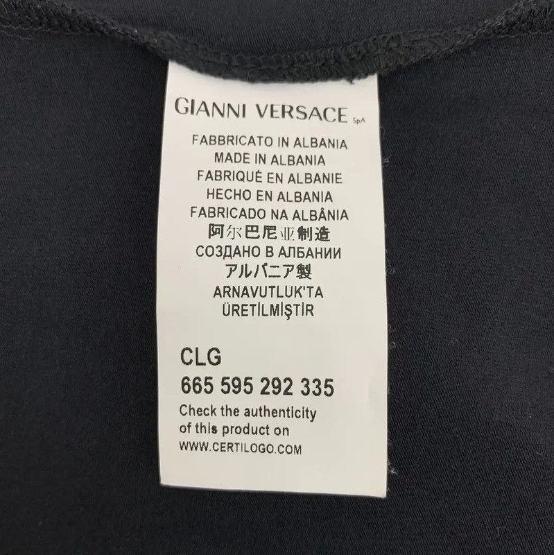 Versace Versace Black Cotton T-Shirt with Lion Design 0089 Size L / US 10 / IT 46 - 6 Thumbnail