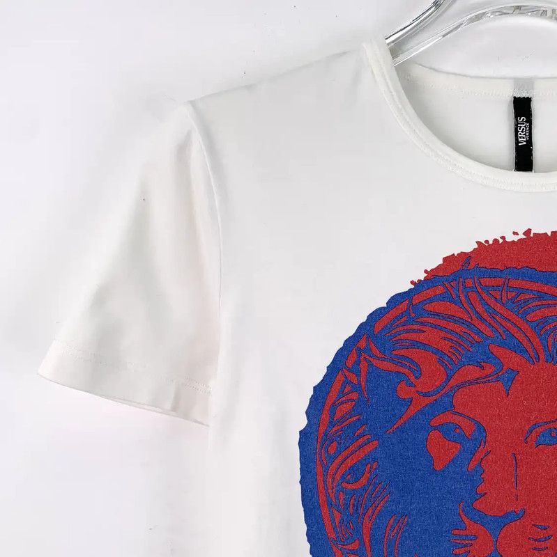 Versace Versace Women's Short Sleeve White T-Shirt 0089 Size S / US 4 / IT 40 - 3 Thumbnail