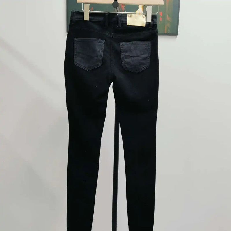 Versace Versace Women's Black Denim Pants Size M 0089 Size 28" / US 6 / IT 42 - 2 Thumbnail