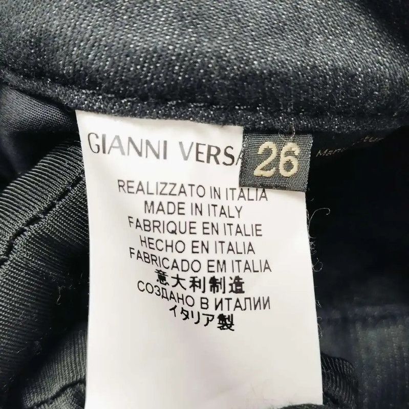 Versace Versace Women's Black Denim Pants Size M 0089 Size 28" / US 6 / IT 42 - 4 Thumbnail