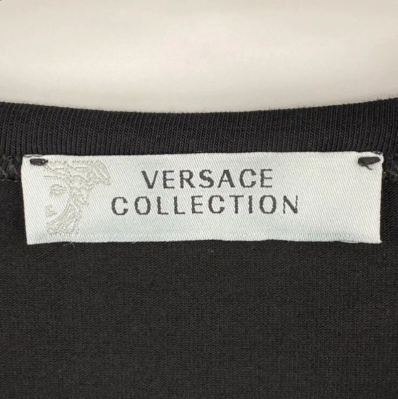 Versace Versace Women's Black Cotton T-Shirt 0089 Size L / US 10 / IT 46 - 3 Thumbnail