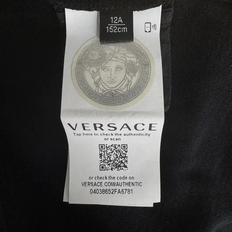 Versace Versace Black Cotton Women's T-Shirt 0089 Size ONE SIZE - 4 Thumbnail