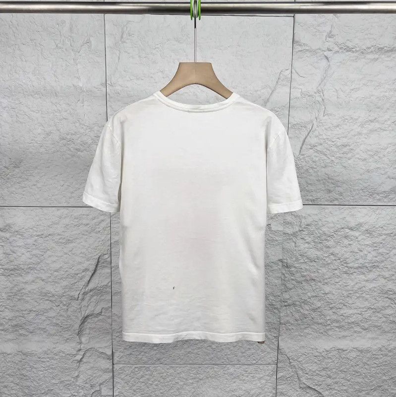 Versace Versace Women's White Cotton T-Shirt 0089 Size ONE SIZE - 2 Thumbnail