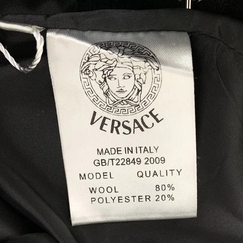 Versace Versace Black Wool Mini Skirt 0089 Size 22" - 7 Thumbnail