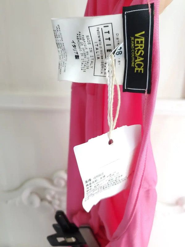 Versace Versace Pink Midi Skirt for Women 0089 Size 23" - 3 Thumbnail