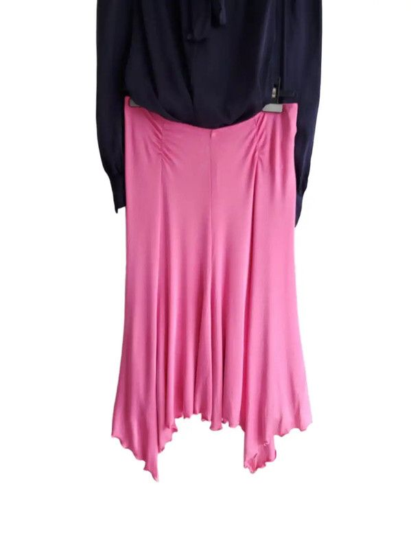 Versace Versace Pink Midi Skirt for Women 0089 Size 23" - 2 Thumbnail