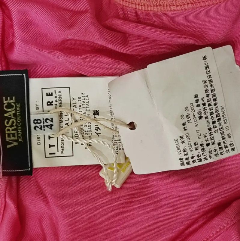 Versace Versace Pink Midi Skirt for Women 0089 Size 23" - 7 Thumbnail