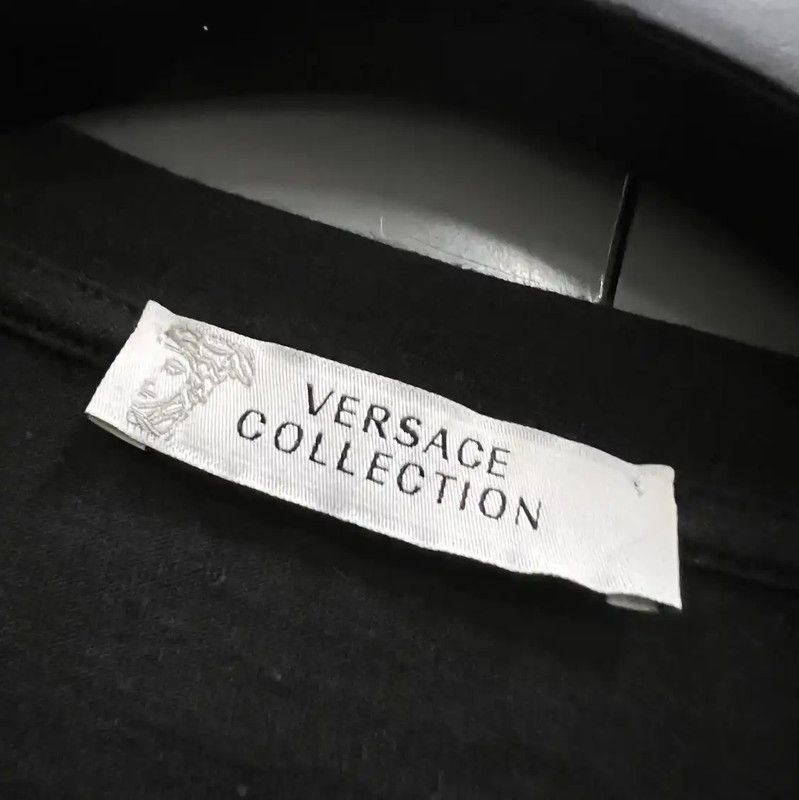 Versace Versace Black Cotton Short Sleeve T-Shirt 0089 Size M / US 6-8 / IT 42-44 - 2 Thumbnail