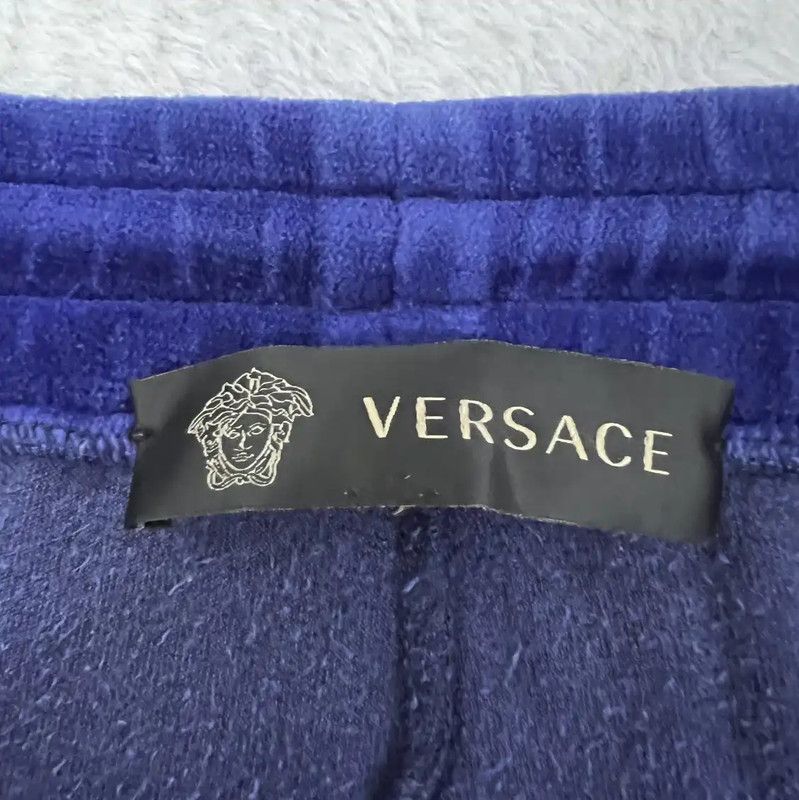 Versace Summer Blue Cotton Pants 0089