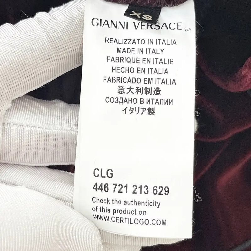Versace Versace Red Casual Pants for Women 0089 Size 23" - 4 Thumbnail