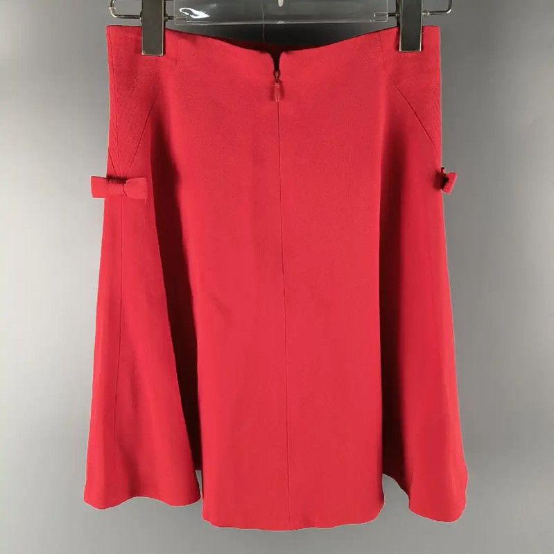 Versace Versace Red Women's Midi Skirt 0089 Size 23" - 2 Thumbnail
