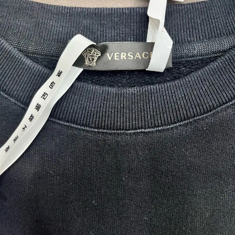 Versace Versace Women's Black Cotton Sweatshirt Size S 0089 Size S / US 4 / IT 40 - 3 Thumbnail