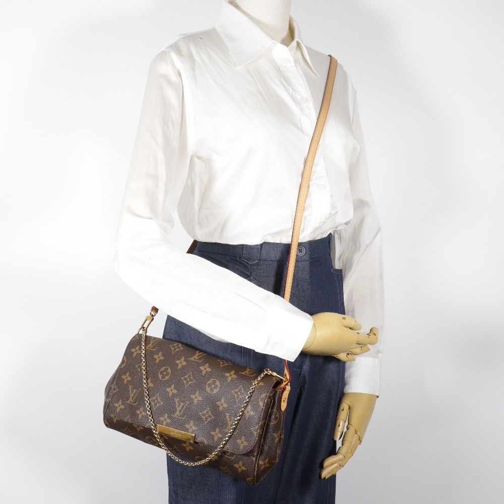 Louis Vuitton Louis Vuitton Louis Vuitton Monogram Favorite PM Monogram Canvas 2way Bag Canvas Shoulder Bag DUTY FREE for USA Size ONE SIZE - 14 Thumbnail