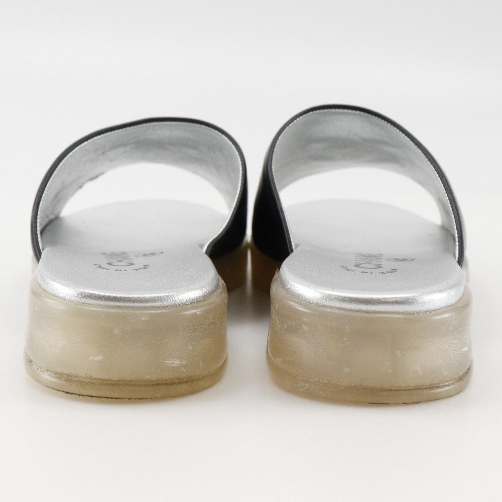Chanel Chanel Chanel Coco Mark Leather Sandals Leather Shoes DUTY FREE for USA Size ONE SIZE - 3 Thumbnail