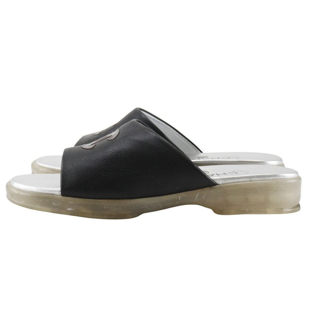 Chanel Chanel Chanel Coco Mark Leather Sandals Leather Shoes DUTY FREE for USA Size ONE SIZE - 2 Thumbnail
