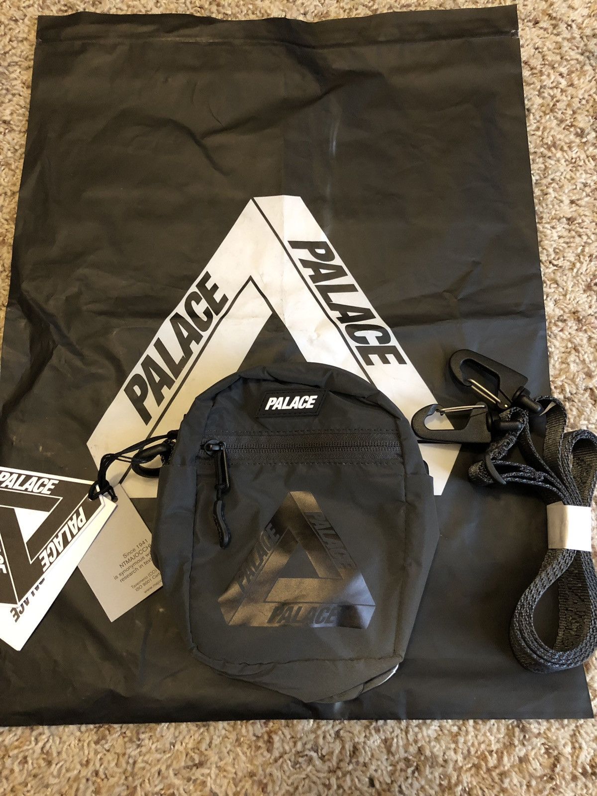 DEFLECTO FLAT SACK BLACK REFLECTIVE