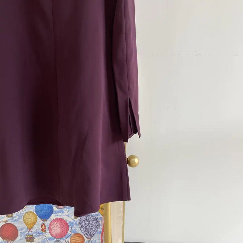 Versace Versace Long Sleeve Violet Dress for Women 0089 Size XL / US 12-14 / IT 48-50 - 6 Thumbnail