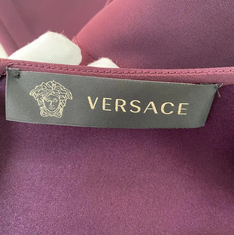 Versace Versace Long Sleeve Violet Dress for Women 0089 Size XL / US 12-14 / IT 48-50 - 7 Thumbnail