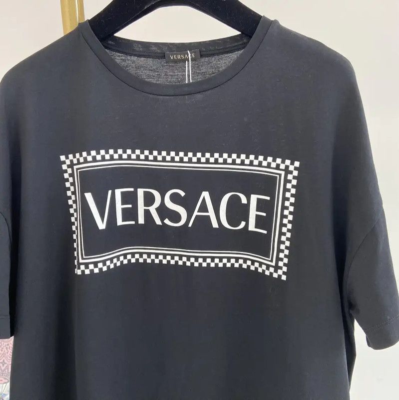 Versace Versace Women's Black Cotton Short Sleeve T-Shirt 0089 Size M / US 6-8 / IT 42-44 - 5 Thumbnail