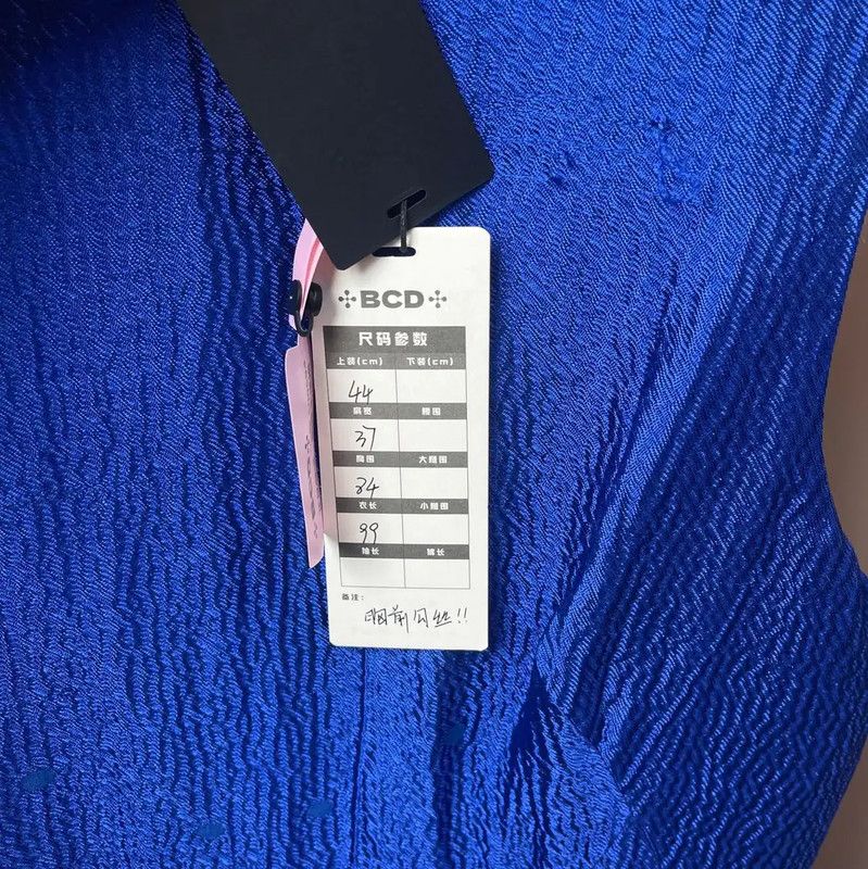 Versace Versace Summer Blue Cotton Midi Dress 0089 Size ONE SIZE - 4 Thumbnail
