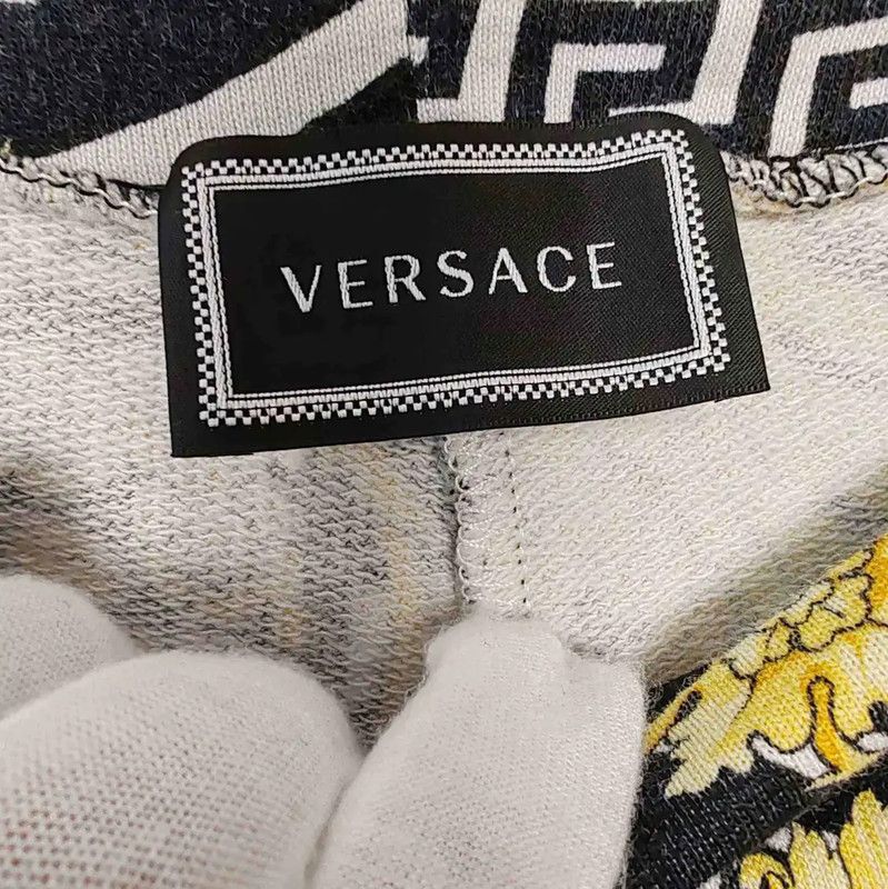 Versace Versace Black Cotton Casual Pants 0089 Size 23" - 3 Thumbnail