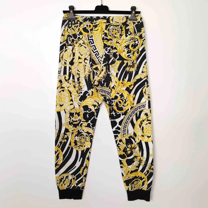 Versace Versace Black Cotton Casual Pants 0089 Size 23" - 2 Thumbnail