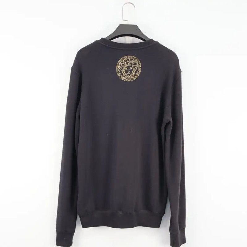 Versace Versace Black Women's Sweatshirt with Logo 0089 Size XS / US 0-2 / IT 36-38 - 2 Thumbnail