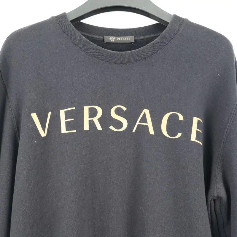 Versace Versace Black Women's Sweatshirt with Logo 0089 Size XS / US 0-2 / IT 36-38 - 3 Thumbnail