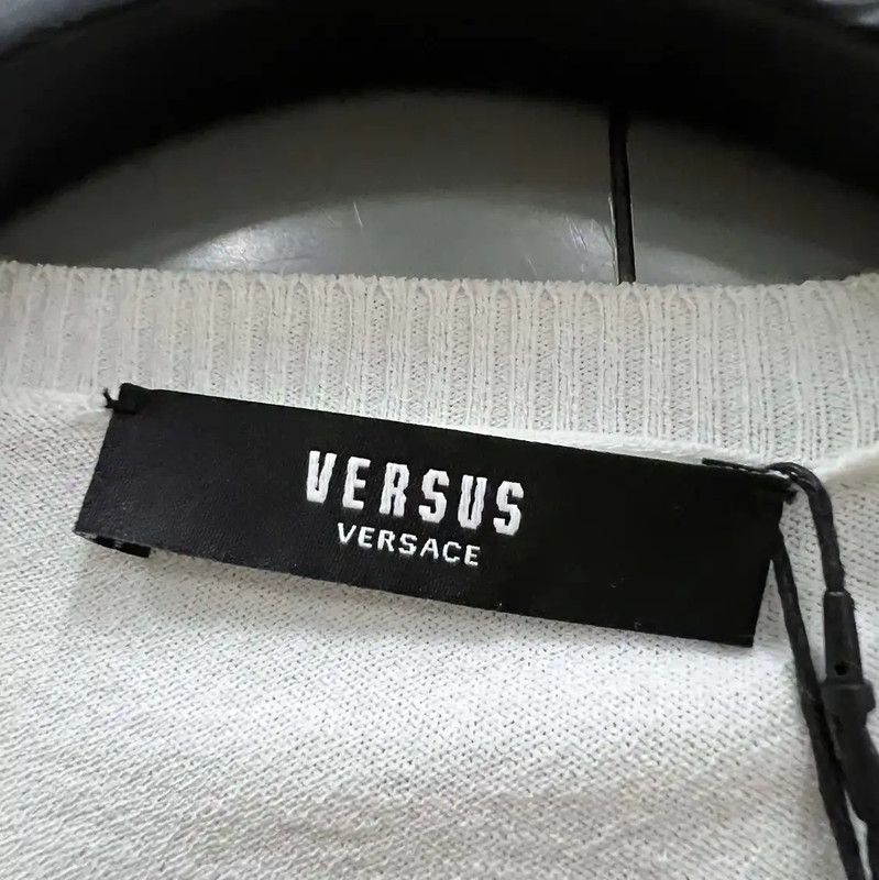 Versace Versace Summer White Cotton Short-Sleeve T-Shirt 0089 Size ONE SIZE - 5 Thumbnail