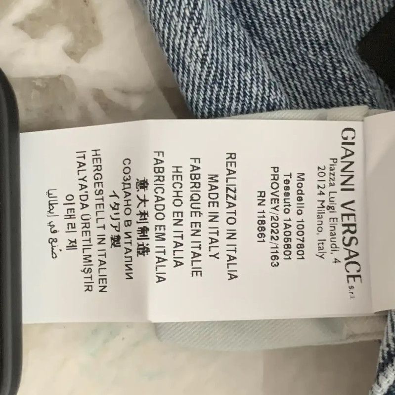 Versace Versace Blue Cotton Women's Denim Pants 0089 Size 22" - 5 Thumbnail