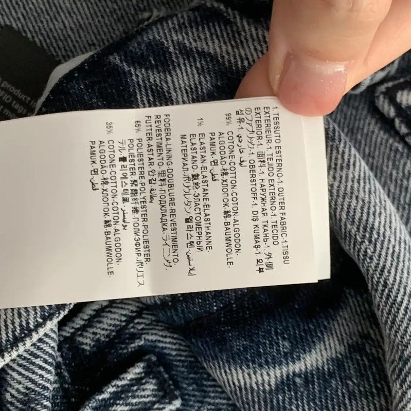 Versace Versace Blue Cotton Women's Denim Pants 0089 Size 22" - 4 Thumbnail