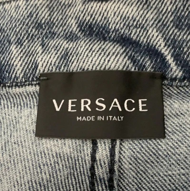 Versace Versace Blue Cotton Women's Denim Pants 0089 Size 22" - 3 Thumbnail