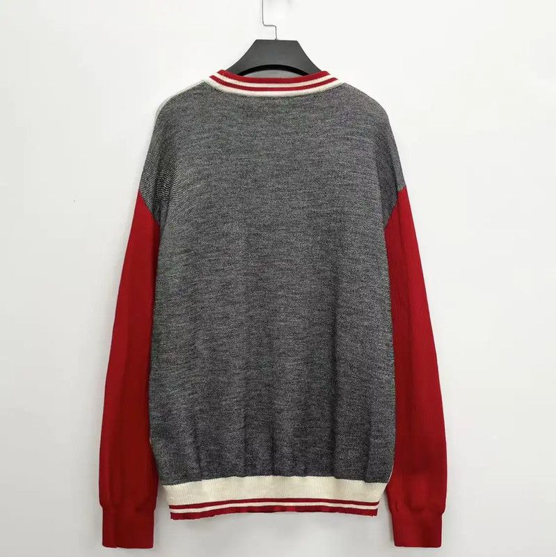 Versace Versace Grey Wool Medusa Sweater for Women 0089 Size L / US 10 / IT 46 - 2 Thumbnail