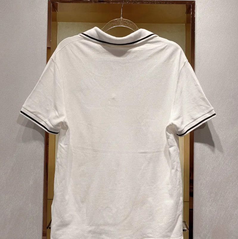 Versace Versace Women's Polo T-Shirt in White 0089 Size L / US 10 / IT 46 - 2 Thumbnail