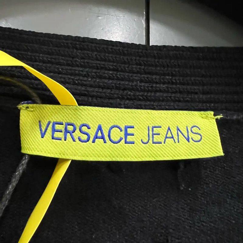 Versace Versace Black Wool Long Sleeve Cardigan 0089 Size M / US 6-8 / IT 42-44 - 3 Thumbnail