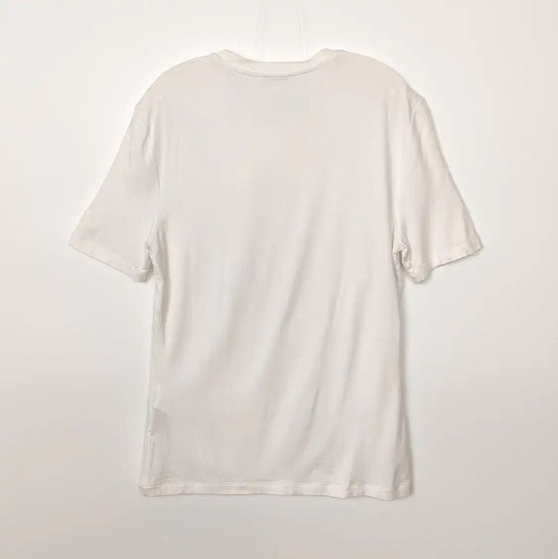Versace Versace White Cotton T-Shirt with Logo 0089 Size M / US 6-8 / IT 42-44 - 2 Thumbnail