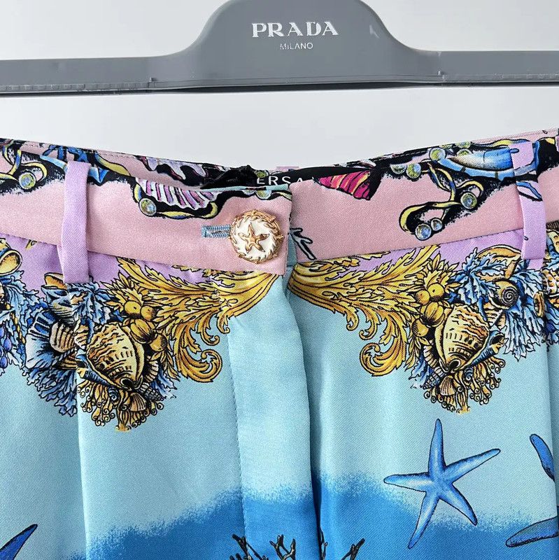 Versace Summer Multi-Color Silk Shorts 0089