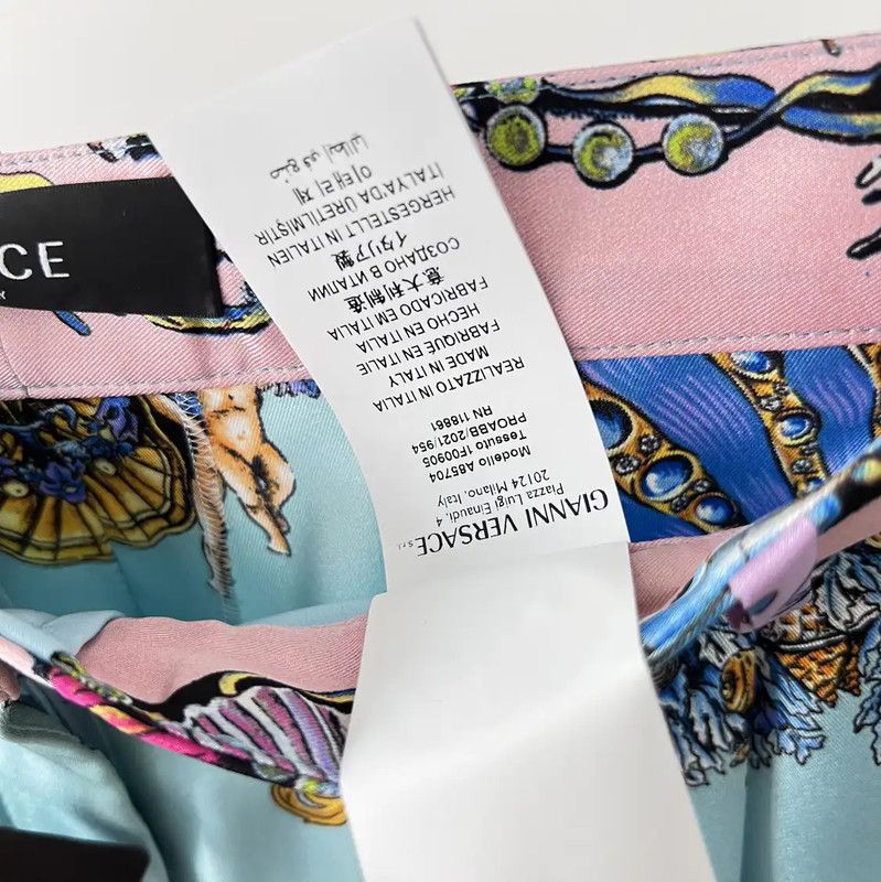Versace Summer Multi-Color Silk Shorts 0089