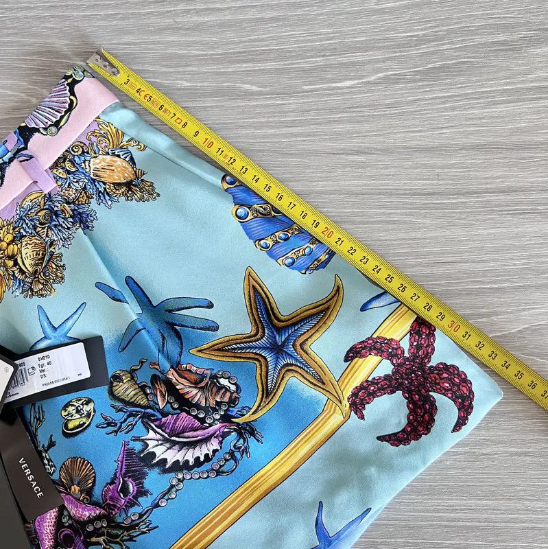 Versace Summer Multi-Color Silk Shorts 0089