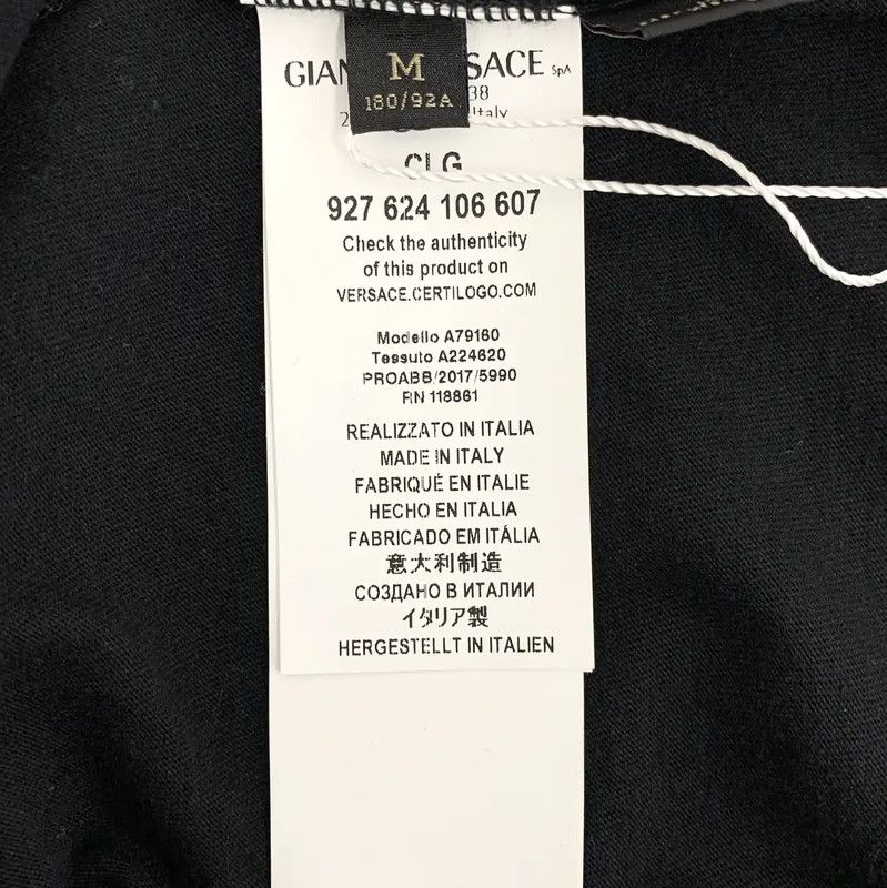 Versace Versace Black Cotton Women's T-Shirt 0089 Size M / US 6-8 / IT 42-44 - 7 Thumbnail