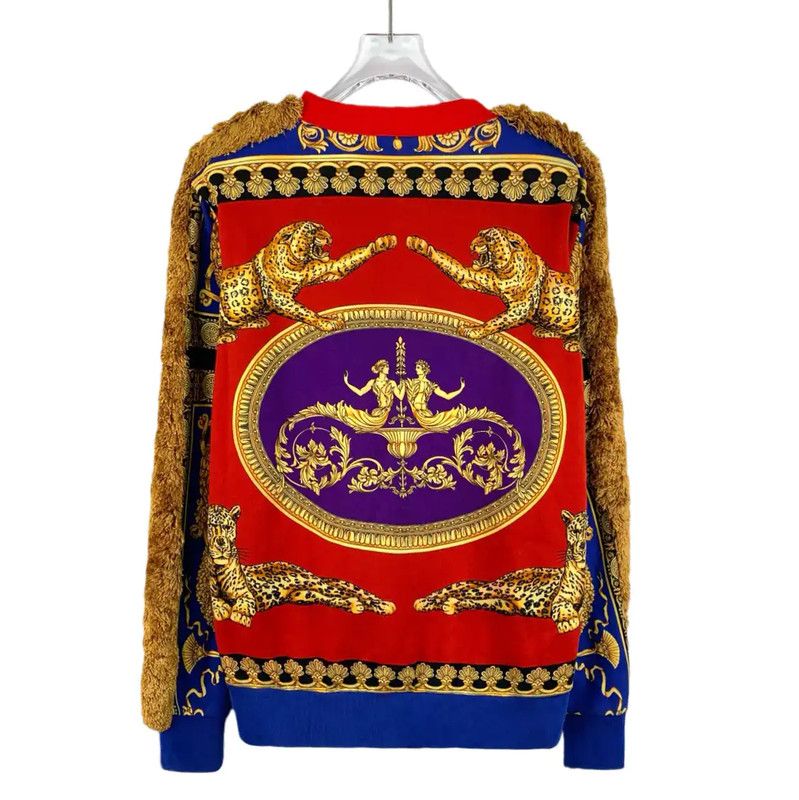 Versace Versace Red Cotton Sweatshirt for Women 0089 Size M / US 6-8 / IT 42-44 - 2 Thumbnail