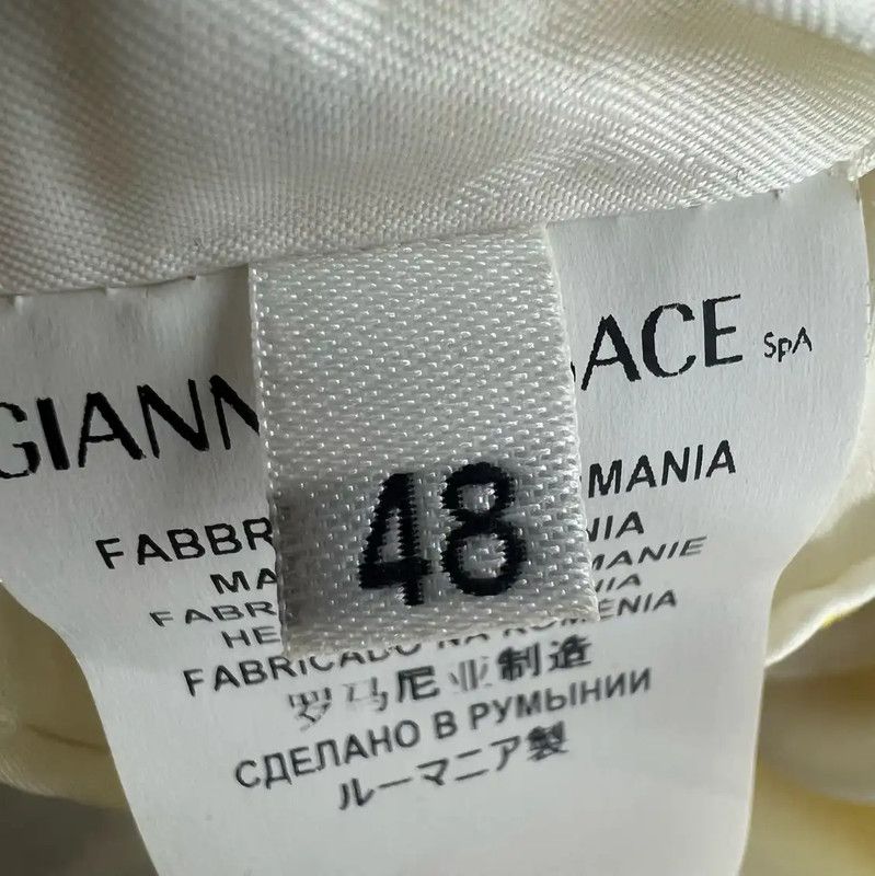 Versace Versace Yellow Cotton Women's Jacket 0089 Size ONE SIZE - 4 Thumbnail