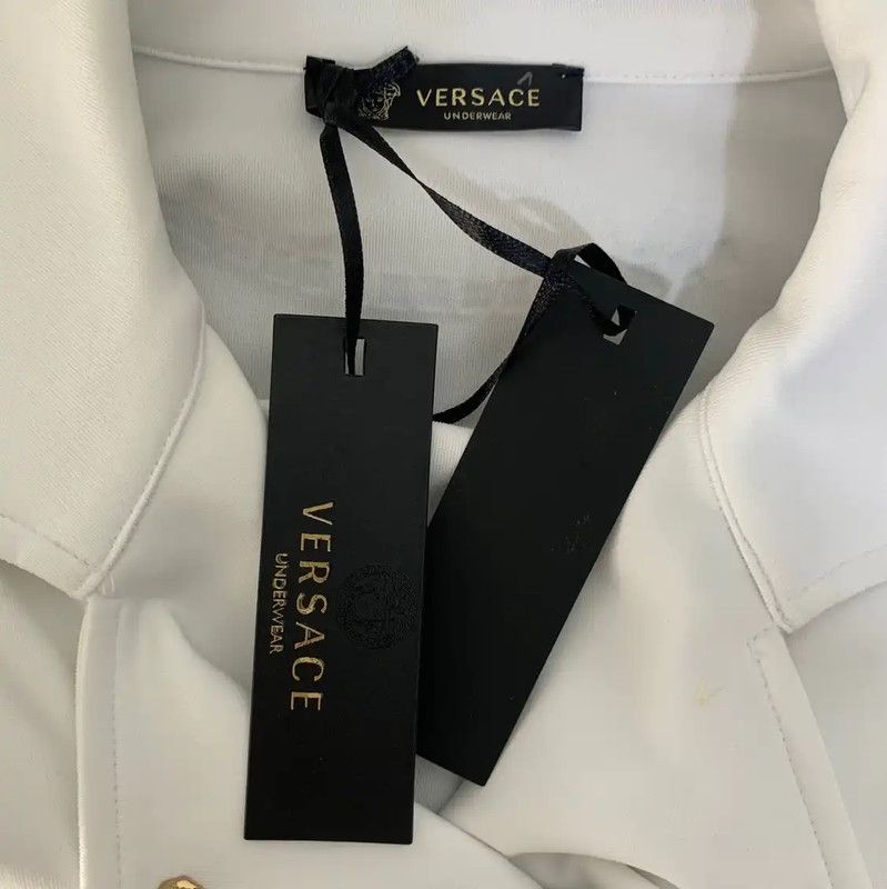 Versace Versace White Nylon Women's Jacket Size S 0089 Size S / US 4 / IT 40 - 4 Thumbnail
