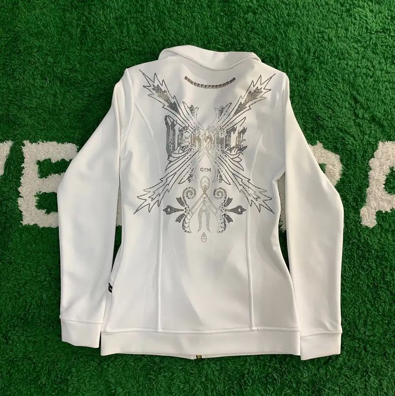 Versace Versace White Nylon Women's Jacket Size S 0089 Size S / US 4 / IT 40 - 2 Thumbnail