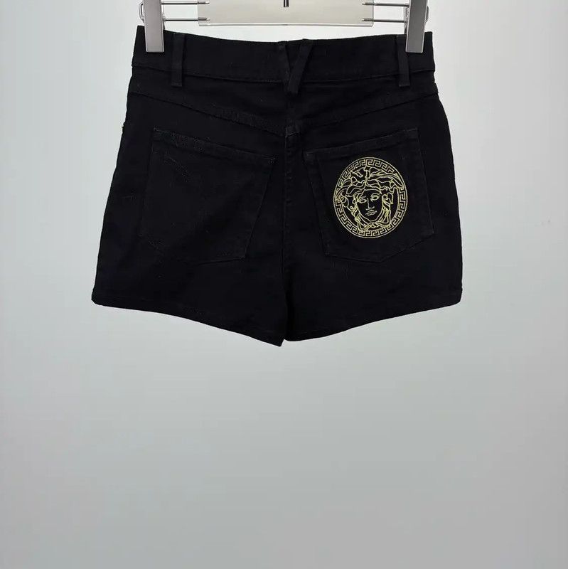 Versace Versace Women's Black Shorts Size S 0089 Size 23" - 2 Thumbnail
