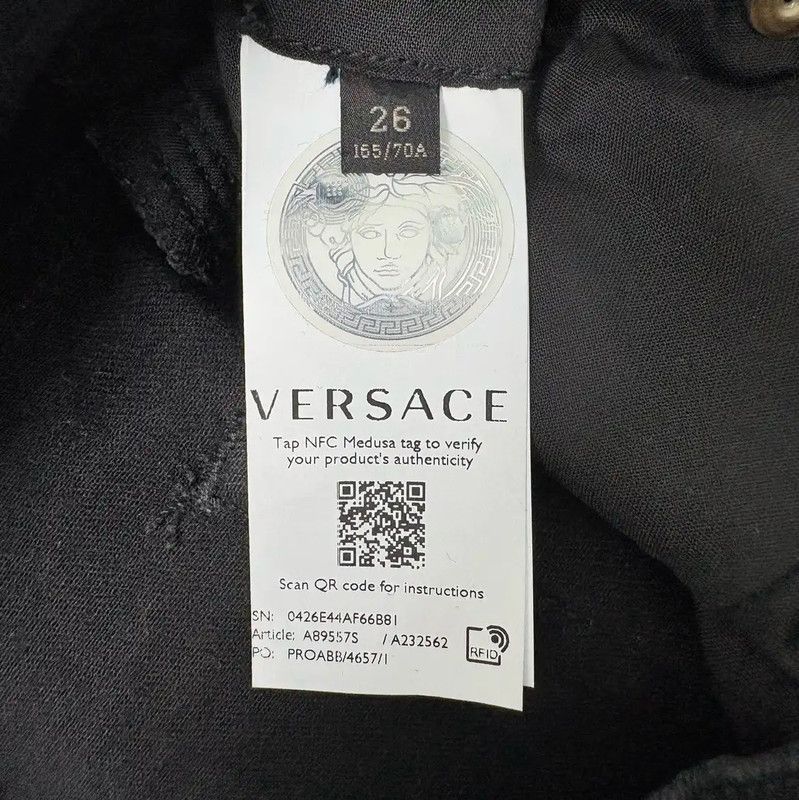 Versace Versace Women's Black Shorts Size S 0089 Size 23" - 5 Thumbnail