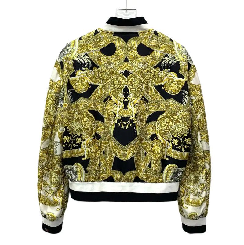 Versace Versace Yellow Polyester Women's Jacket 0089 Size S / US 4 / IT 40 - 2 Thumbnail