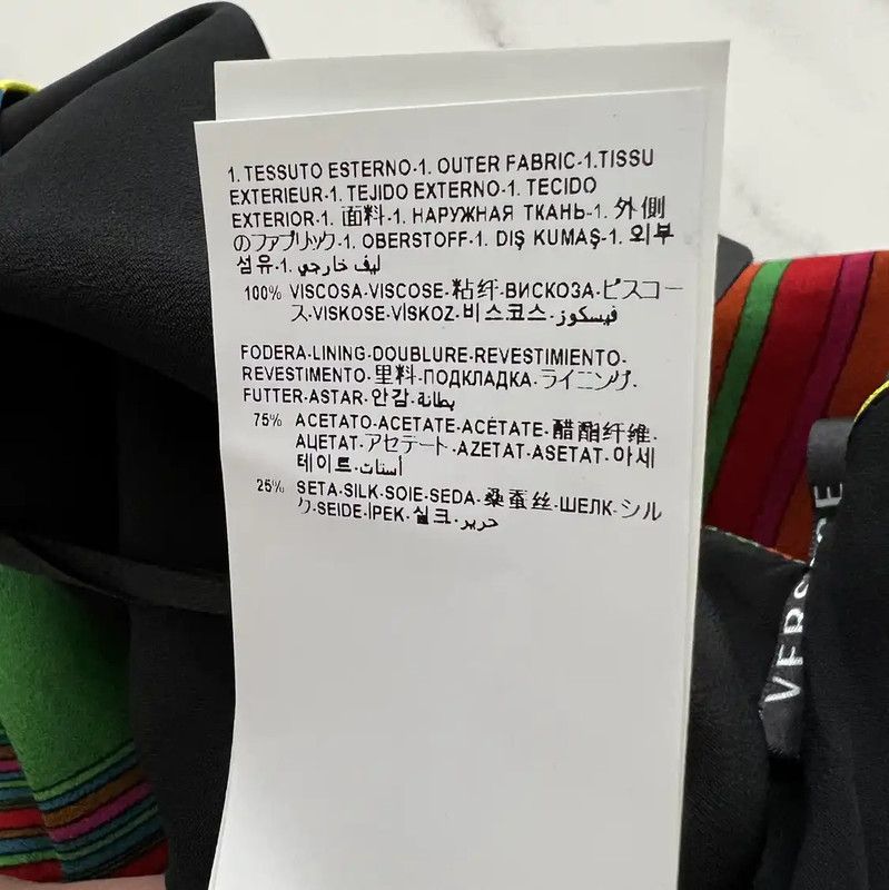 Versace Versace Multicolor Summer Mini Skirt XS 0089 Size 22" - 10 Thumbnail