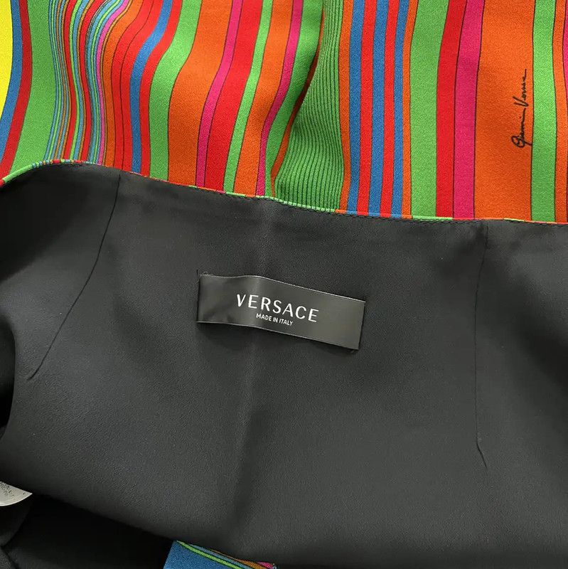 Versace Versace Multicolor Summer Mini Skirt XS 0089 Size 22" - 7 Thumbnail